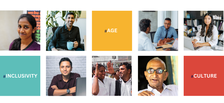 Collage with profile images