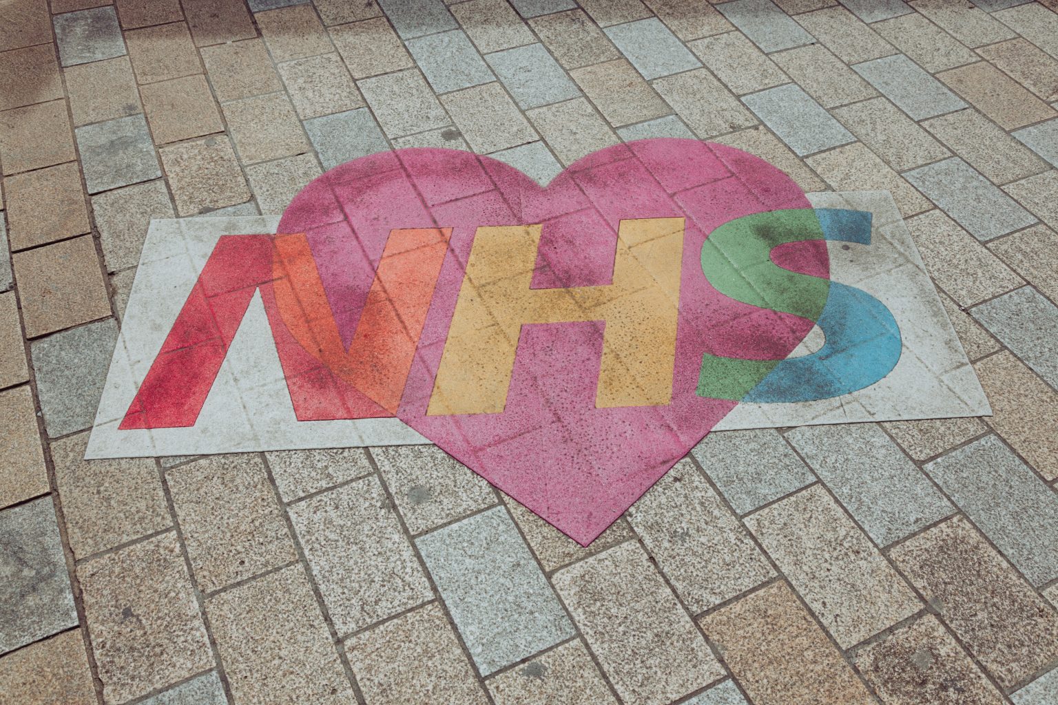 NHS drawing with heart