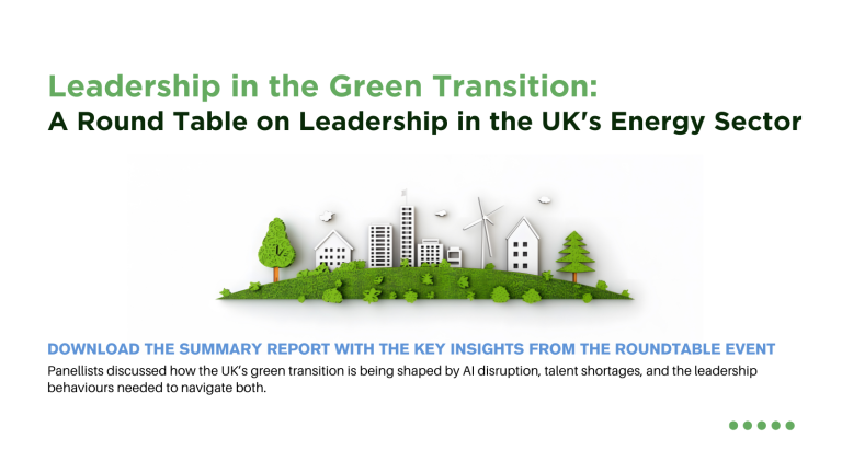 Leadership in the Green Transition - Roundtable Event visual
