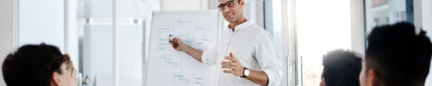 Leadership waves: Reflecting back, Leading forward banner